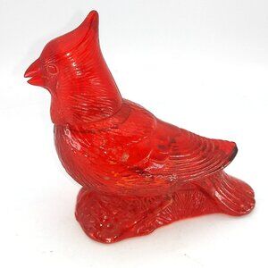 Vintage 1980 Avon Cardinal Charisma Cologne Red Bird Perfume 95% Full Bottle 4"T